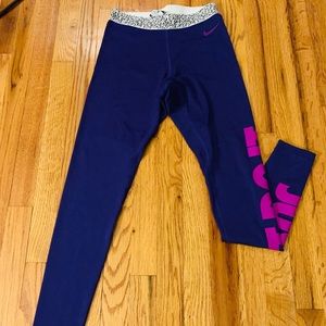 Purple Nike workout legging
